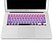 Mosiso Keyboard Cover with Pattern Compatible MacBook Pro 13 Inch, Light and Dark Purple