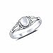 SILVERCLOSEOUT Rhodium Plated Sterling Silver Womens Half Dome Victorian Filigree Ring - Size 9