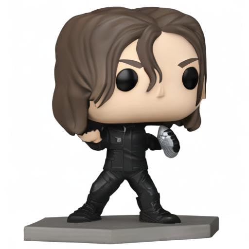 Funko POP! Marvel: Civil War Build A Scene - Winter Soldier - Bucky 6th - Captain America - Collectable Vinyl Figure - Gift Idea - Official Merchandise - for Kids & Adults