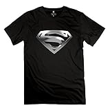 Jiuzhou Men's T-shirt Superman Logo Black
