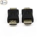 SinLoon HDMI Male to Male Adapter, 19 Pin HDMI Male Type A to HDMI Male Type A M/M Extender Adapter Converter Coupler Connector for HDTV(2-Pack,Gold Plated)