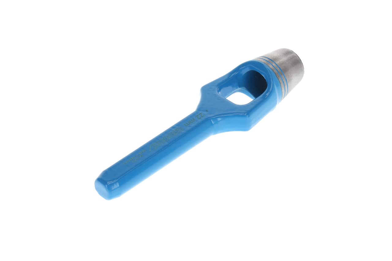 GEDORE Arc punch for soft materials, Ø 22 mm, Rubber leather gaskets fabric, Round, 160 mm long, Punch, 570022