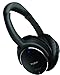 H501 Active Noise Cancelling Stereo Headphones, Over-ear Headphones with Inline Microphone and Volume Control, ANC Battery Time -50 hours (Wired / Metal Black)