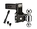 B&W Hitches TS20037B 5" Drop & 4-1/2" Rise Ball Mount w/2" x 2-5/16" Dual Ball and 5/8" Black Receiver Hitch Lock Bundle