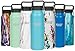 Healthy Human Stainless Steel Water Bottle | Double Walled Vacuum Insulated Water Thermos for Adults | Eco-Friendly Travel Bottles with Leak Proof Lid (Glacier, 21 oz/ 621 ML)