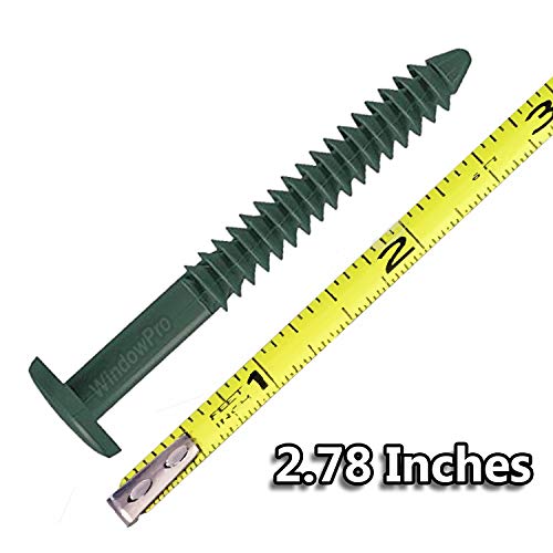 Window Pro Forest Green 60 Pack 3" Shutter Pegs Fastener Spikes (Green) - Thumbnail 2