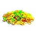 ZXUEZHENG 150 Pack Elasticity Silicone Soft Stitch Ring Markers for Knitting Crochet Etc, (Small Size for Needle Sizes 0-8, Orange, Yellow, Green)