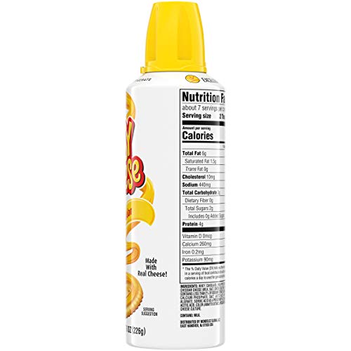 EASY CHEESE CHEDDAR CHEESE SNACK, 8 OZ
