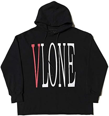 Hijygirl Vlone Friend Letter Men Hoodie Winter White Soft Long-Sleeves Couple Sweater