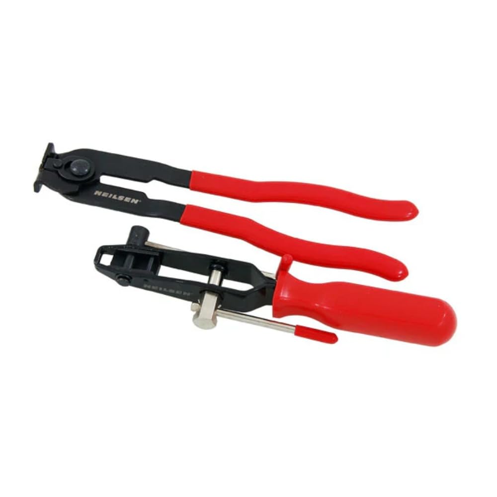 Neilsen CT2997 2pc CV Boot Clamp Pliers CV Clamp Banding Tool Crimps and Flattens Ear Type Clamps for Installing CV Clamps CV Joint Boots