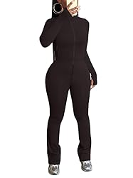 HBQ Women's 2 Piece Tracksuit Sets Long Sleeve Zip
