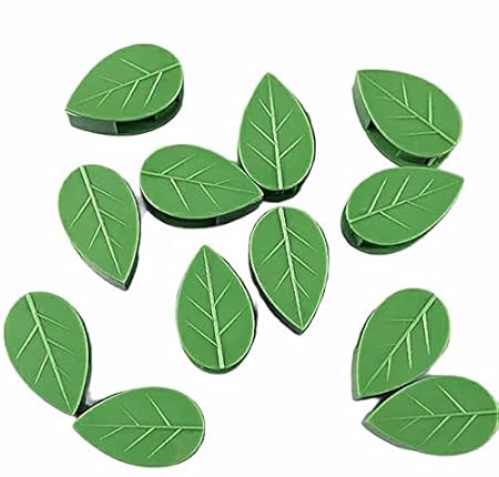 MERKEL 10pcs / Pack Leaf Shape Wall Vine Climbing Sticky Plant Support Hook