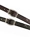 Truth-Gemini Men's Reversible (Black/Brown) Vegan Belt
