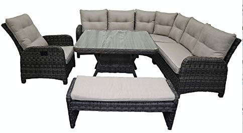 Garden Patio Furniture Sectional Set Outdoor All Weather Pe Rattan