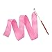 Crystallove 5pcs 39Inch Gymnastics Rhythmic Color Ribbon with Stick Dance Streamers