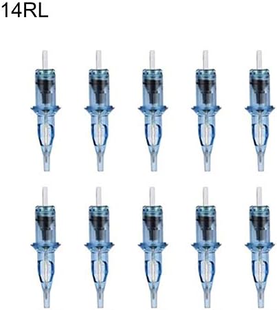 Heoolstranger 10 Pcs Professional Disposable Tattoo Cartridge Needles, 1RL/3RL/5RL/7RL/9RL/11RL/14RL