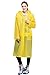 Aircee Raincoat for Adults Reusable, Rain Poncho Emergency for Women Men, Portable Rain Coat Rain Jacket with Hood Drawstring (US, Alpha, One Size, Regular, Long, 2 Pcs Pink)