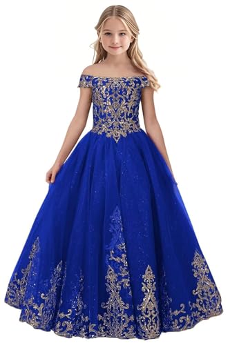 Tulle Flower Girl Dress for Wedding Sparkly