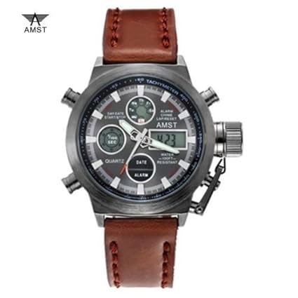 Amst Analogue-Digital Black Dial Mens Watch Bfat3003
