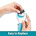 Amope Pedi Perfect Electric Callus Remover Foot File Roller Head Refills, with Diamond Crystals, Removes Hard & Dead Skin, Mixed Pack for Hard Skin, 1 Regular Coarse & 1 Ultra Coarse Refill – 2 Count