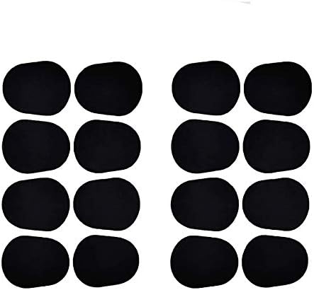 マウスピースパッチ 0 8mm 16枚入り サクソフォーン クラリネット サックス用 クッション ゴム製 大型 黑