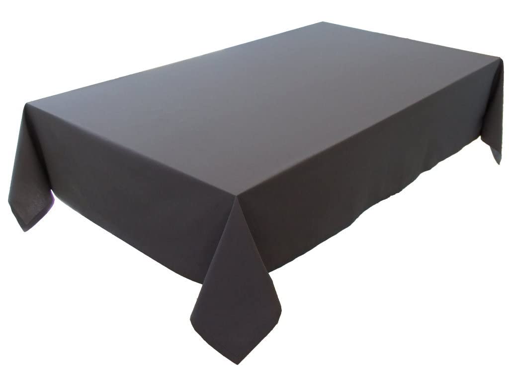 Tablecloth, Table Linen Made from 100% Cotton, Concept Collection, Choice of Colours and Sizes (Tablecloth - 150 x 220 cm, Basalt Grey)