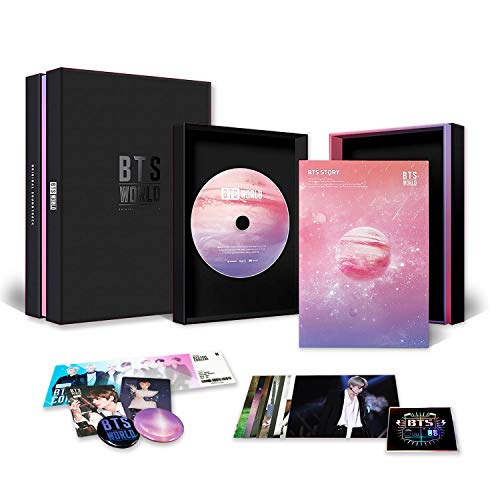 Bighit Ent Bts World Ost Album Cd Photobook Photocard Game Coupon Lenticular Official Poster Free Gift Amazon Com Music