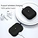 Compatible AirPods Pro Case Cover Silicone Protective Skin for Apple Airpod Pro Case 2019 (Front LED Visible) Black