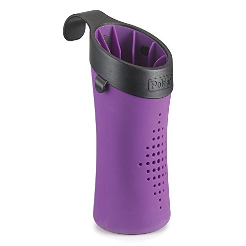 Polder BTH-7030-725 Hot Sleeve Hair Styling Tool Storage Caddy, 3″ x 3.75″ x 6.25″, Purple