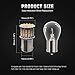 KAFEEK 20× Super Bright 1156 1141 1003 7506 BA15S 50-3014SMD LED Bulbs 12 Volt RV Camper Interior Lights, Warm White
