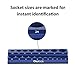 Magnetic Socket Holder | 1/2-inch Drive | Metric | Blue | Holds 19 Sockets | Professional Quality Tools Organizer | by Olsa Tools