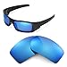 Walleva Ice Blue Coated Polarized Replacement Lenses for Oakley Gascan Sunglasses