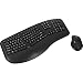 Adesso WKB-1500GB - Wireless Ergonomic Desktop Keyboard and Laser Mouse with Split Keys Design and Palm Rest for Comfort, Long Battery Life, Nano Receiver - Compatible for PC & Windows XP/7/8/10 primary