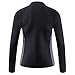 EYCE Dive & SAIL Men's 3mm Wetsuit Jacket Top Long Sleeve Neoprene Wetsuits (Black/Grey, X-Large)