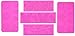5pc Cake Decorating Molds- Premium Silicone Decoration Molds for Sugarcraft, Fondant, Gumpaste, Resin Mold, Lace Embossing Impression DIY Cake Fondant Decorating Mold -(set of 5)- Pink