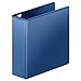 Wilson Jones 3 Ring Binder 3 Inch, Ultra Duty D-Ring View Binder with Extra Durable Hinge, Customizable, Navy (W866-49-295)