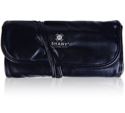 SHANY Studio Quality Natural Cosmetic Brush Set with Faux Leather Pouch, 24 Count