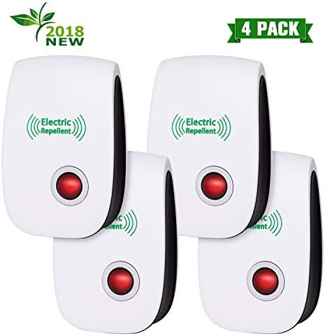 [2018 Upgraded] Ultrasonic Pest Repeller, Electrical Bug Repellent, Non-toxic Pest Repellent Plug in Indoor and Outdoor Pest Control for Mosquito Spider Ant Mice Roach and other Insect (6 packs)
