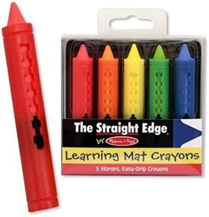 Melissa &amp; Doug Learning Mat Crayons " The Straight Edge"