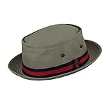 Stetson Men's Water Repellent Brim Fedora w/Striped Trim