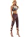 SweatyRocks Women Legging Cutout Tie Cuff Slim Yoga Pants Jogger Workout Tights, Purple, Large