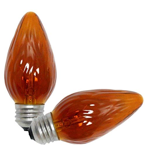 GE Amber Flame Shaped Light Bulb