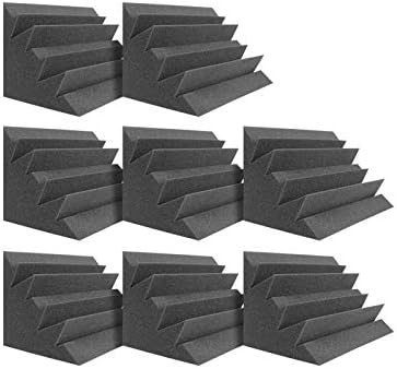 DEKIRU Acoustic Panels Bass Traps Corner Studio Foam, 8 Pack 12″ X 7″ X 7″ Sound Proof Panels Noise Dampening Wall Soundproofing Padding, Ideal for Studio or Home Theater Corner Sound Treatment DEKIRU Acoustic Panels Bass Traps Corner Studio Foam, 8 Pack 12″ X 7″ X 7″ Sound Proof Panels Noise Dampening Wall Soundproofing Padding, Ideal for Studio or Home Theater Corner Sound Treatment