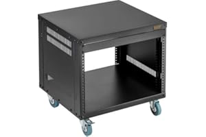 PEARSTONE Auray ERS- 8U Steel Equipment Rack with 3" Casters (8 RU)