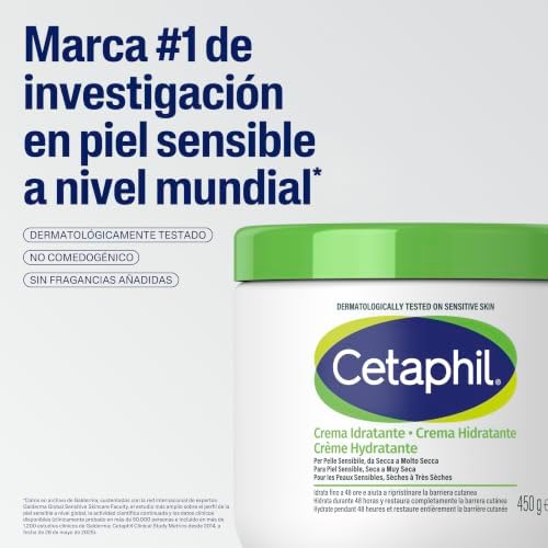 Conjunto de Rotina de Cuidados para Pele Sensível: Creme Hidratante 453g + Mini Loção Limpadora 29ml