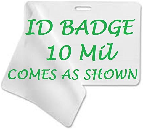 ID Badge, Qty 100 Pack Hot Thermal Laminating Laminator Pouches Sheets 2.56 x 3.75 With Slot 10 Mil. Ultra Clear. Free Shipping & Free Carrier Sleeve. See Photos for Product Quality & Clarity