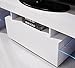 LED TV Stand Unit Cabinet w/Drawer Console Furniture High Gloss White