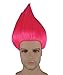 Colorful Pointy Troll Cosplay Costume Wig Collection, Multiple Color Options, Unisex, Adult & Kids Sizes