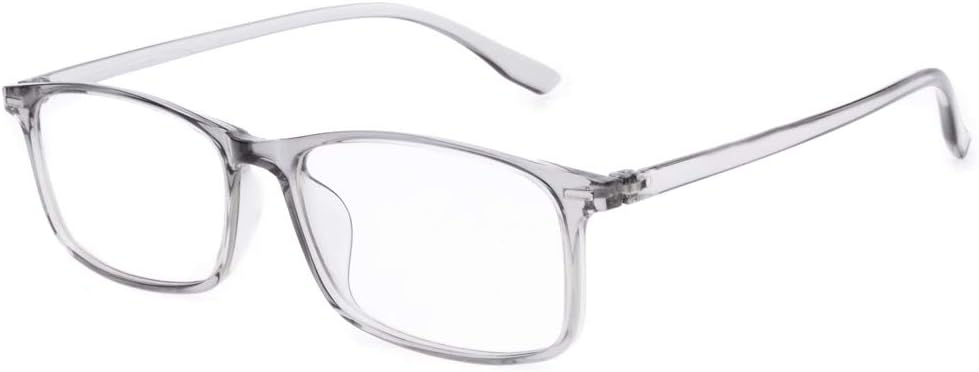 HUIHUIKK Blue Light Filter Computer Nearsighted Myopia Glasses, [Anti Eyestrain] [UV Blocking] Distance Glasses, Men & Women