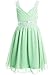 FAIRY COUPLE Girl's Jeweled Surplice Knee Length Party Dress K0157